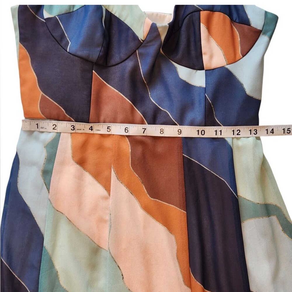 Anthropology: Hutch Tea Length Dress, Flowy skirt, bustier style top - Picture 10 of 11